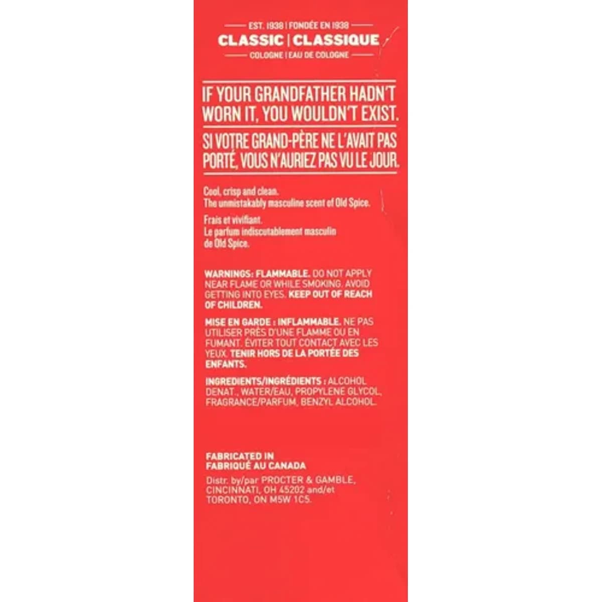 Old Spice Classic Cologne Spray 188 ml 4