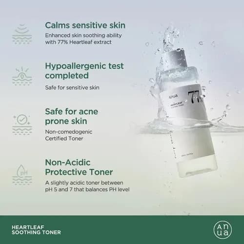 Anua Heartleaf 77% Soothing Toner 250 ml 4