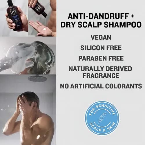 American Crew Anti-Dandruff + Dry Scalp Shampoo 250 ml 2