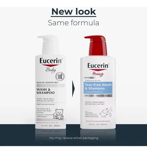 Eucerin Baby Wash & Shampoo 400 ml 2