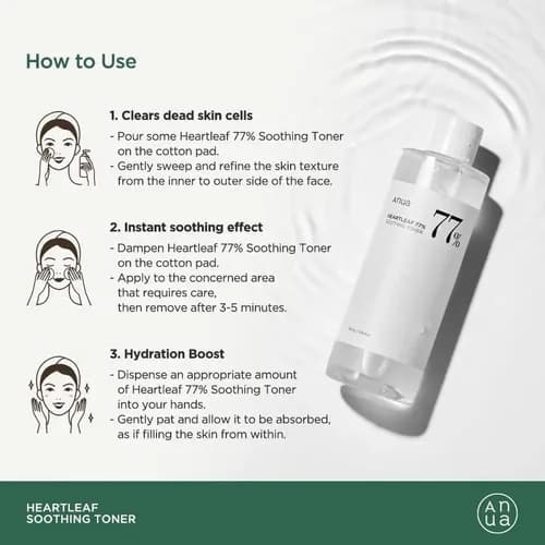 Anua Heartleaf 77% Soothing Toner 250 ml 5