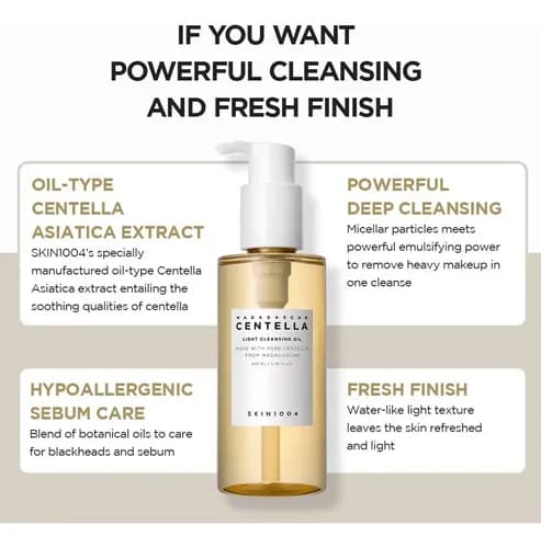 Skin1004 Madagascar Centella Light Cleansing Oil 200 ml 2