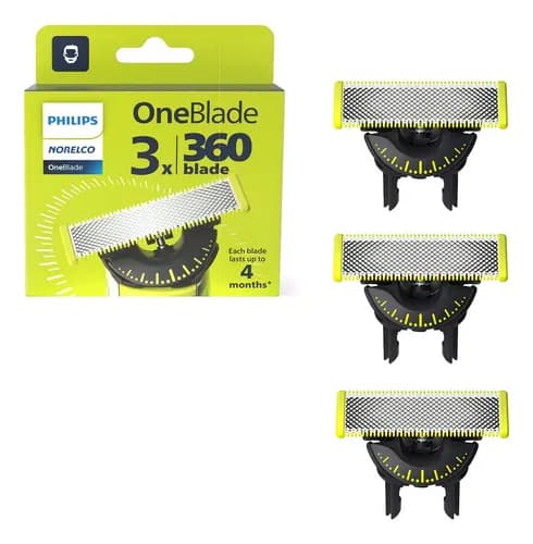 Philips OneBlade 360 Replacement Blades x3
